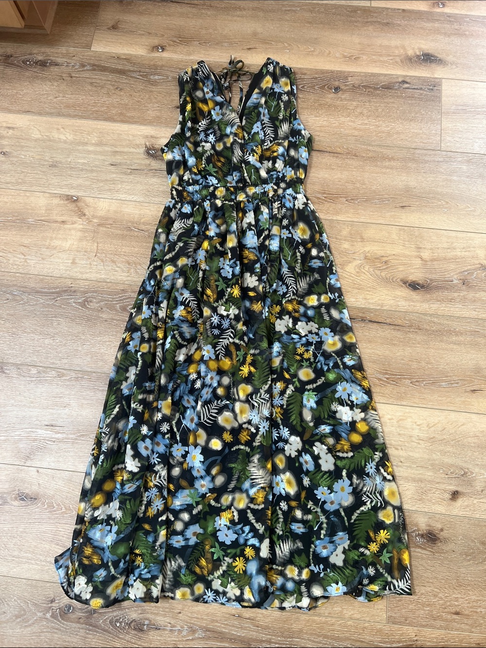 Gorgeous floral wrap maxi dress